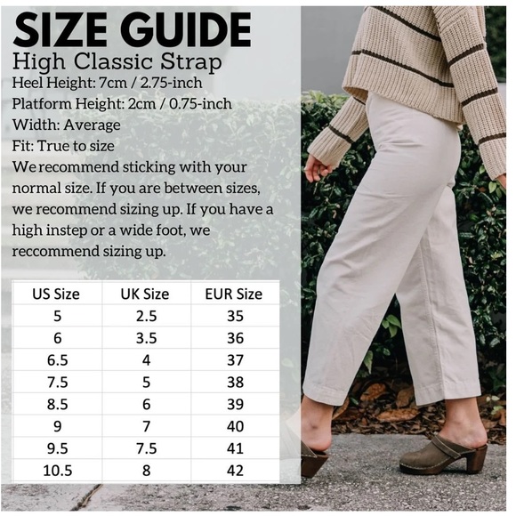 Lotta Stockholm High Heel Classic Clog in Black Brown Base with Strap Size 38 - Picture 16 of 16